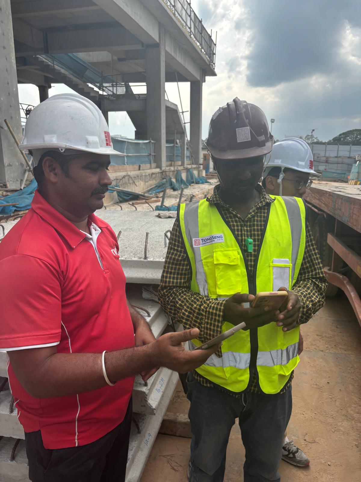 Workforce tracking on a live Singapore site